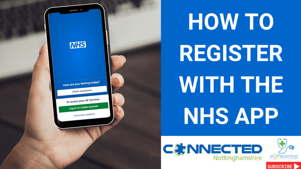 A walkthrough guide on how to register with the NHS app.