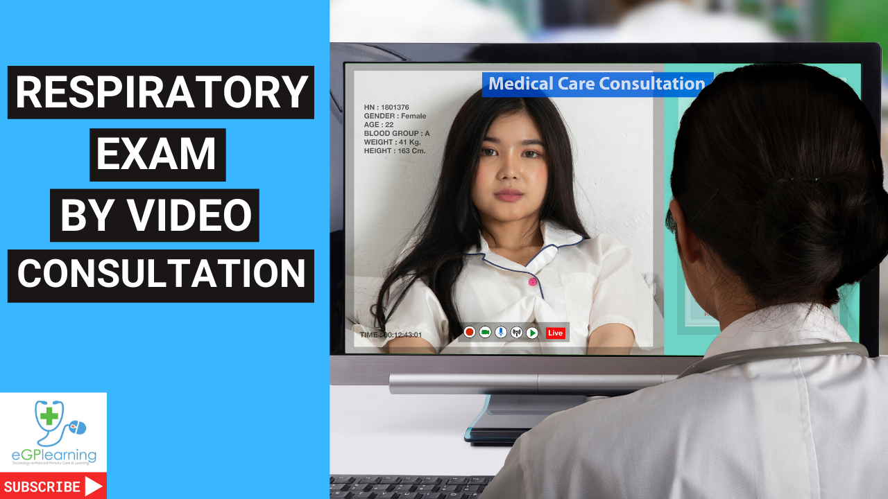 Respiratory exam by video consultation
